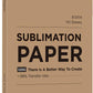 Hiipoo Sublimation Paper 8.5x14 inch 110 Sheets for Any Inkjet Printer Which Match Sublimation Ink 120gsm,over 98% High Transfer Rate,DIY Print Tools, White