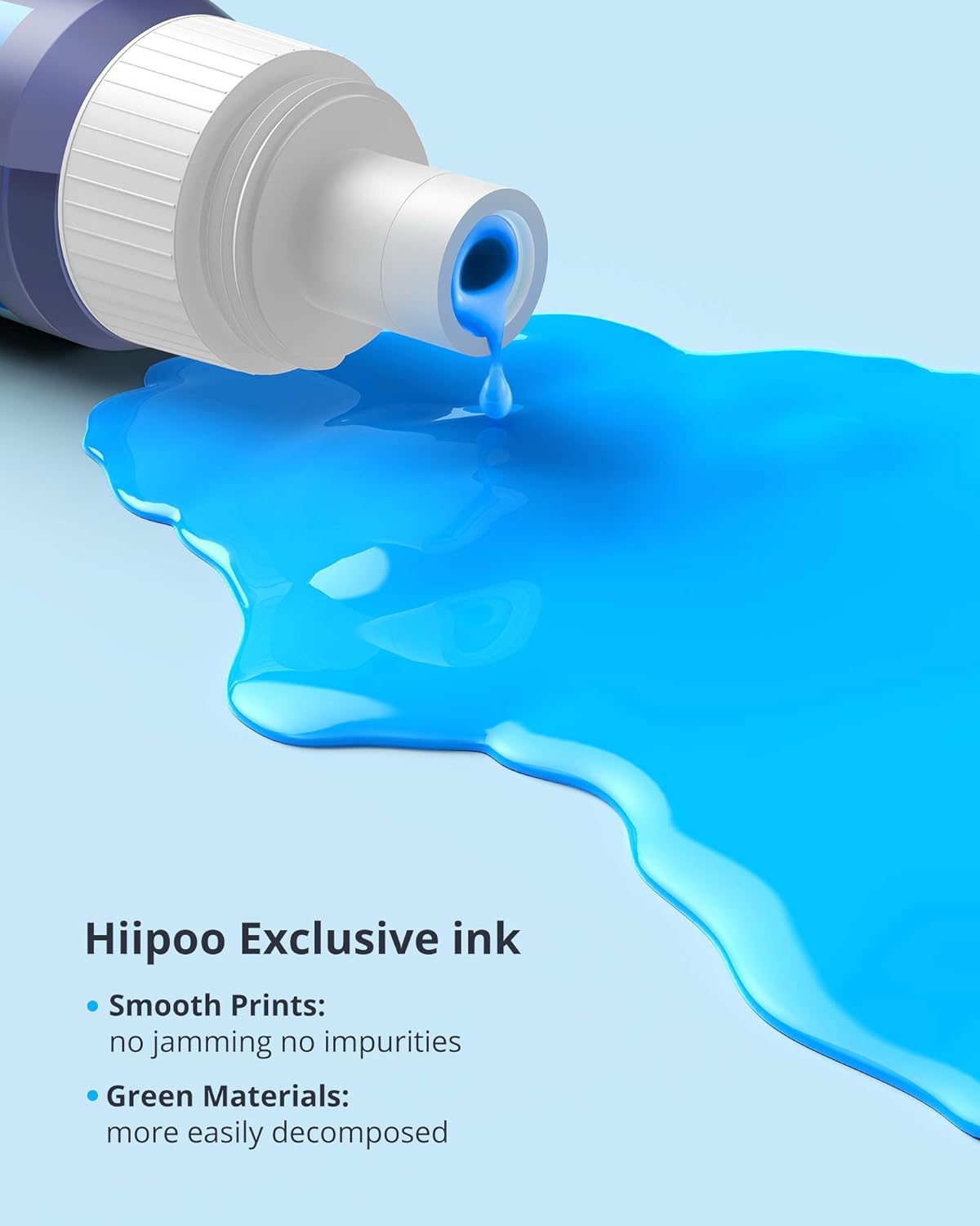 Hiipoo 502 Ink Refill Bottles Fit for ET-2750 ET2760 ET-2800 ET-2803 ET-2850 ET-3700 ET-3710 ET-3750 ET-3760 ET-4750 ET-4760 ET-4850 ET-15000 ST-4000 Printer(Not for Sublimation)