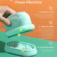 Hiipoo Mini Heat Press Machine for Pressing Small Objects T-Shirts, Shoes, Hats and Heating Transfer, Small Heat Press Portable Iron, 3 Heat Settings (Green)